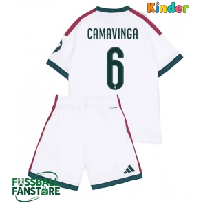 Real Madrid Eduardo Camavinga #6 Replik Heimtrikot Kinder 2026-27 Kurzarm (+ Kurze Hosen)